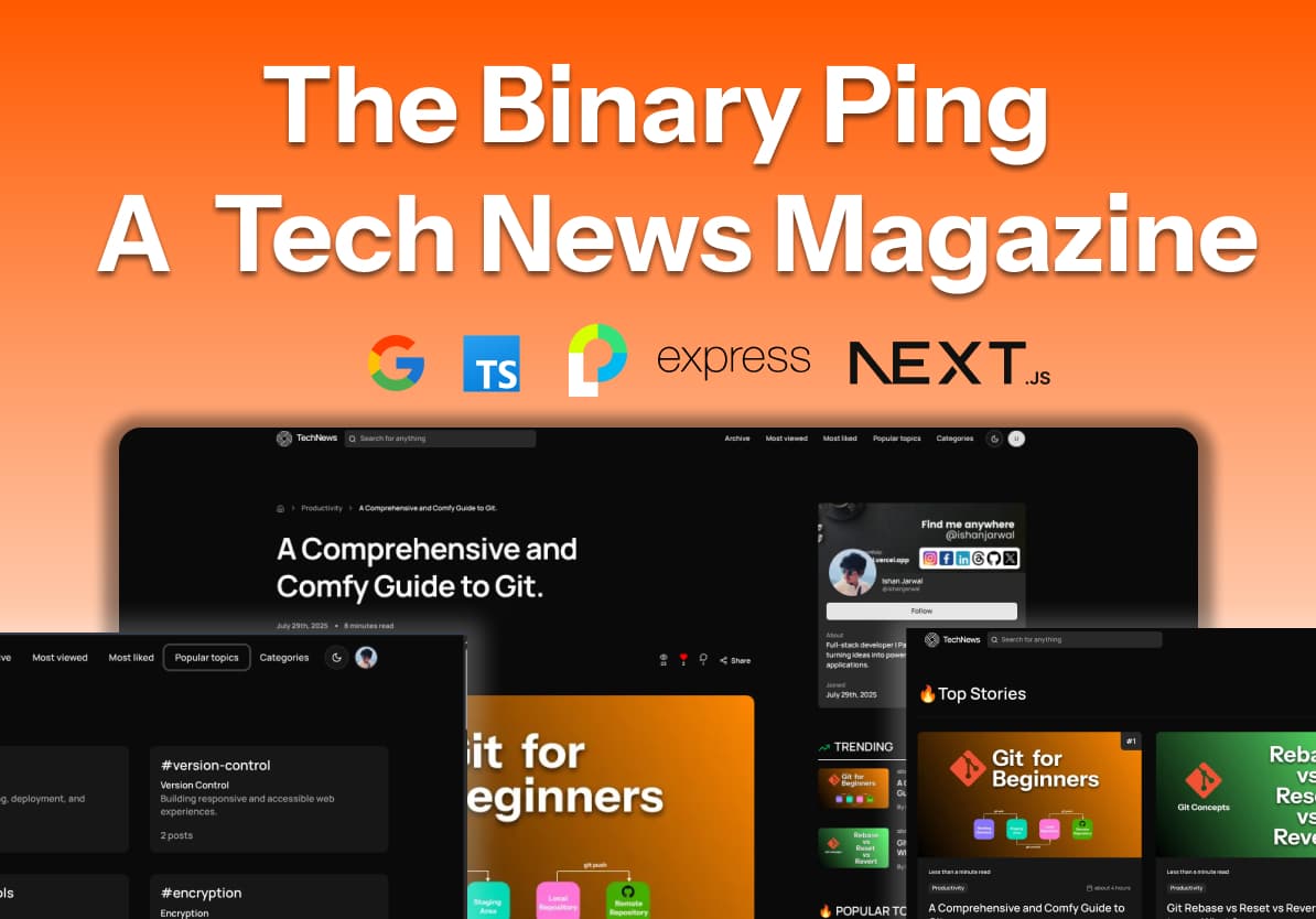 The Binary Ping - A FullStack Tech Magazine Application